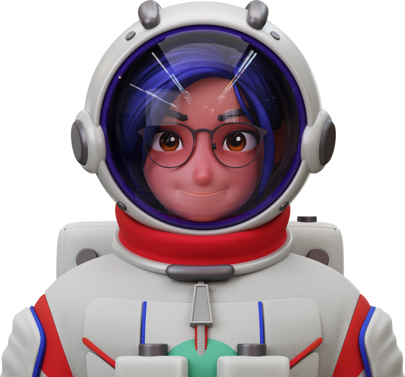 3D Character Avatar Female Astronaut